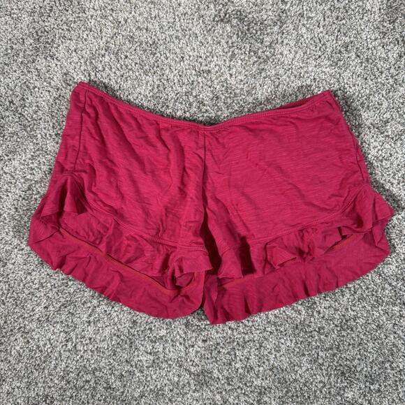 Indah Ruffle Hem Beach Cover Shorts XS Flowy Flirty Boho Chic Coquette Festival - Picture 10 of 11